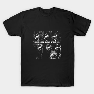 Down at the sea black tee (Super Jack) T-Shirt